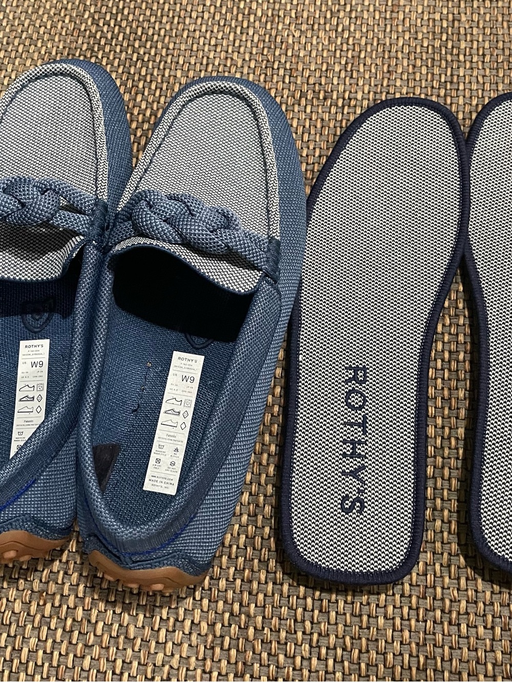 Rothy's The Braid Driver Loafers- Chambray - Picture 3 of 14